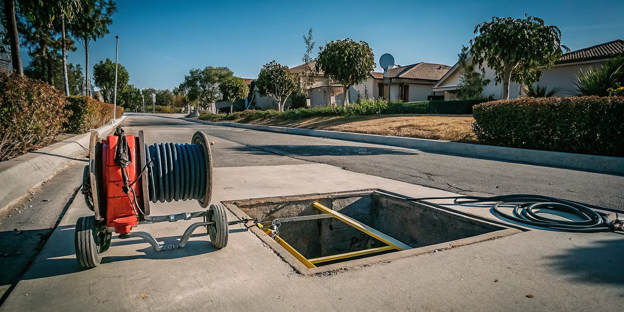 Drain camera inspection used to diagnose drain cleaning costs in Thousand Oaks