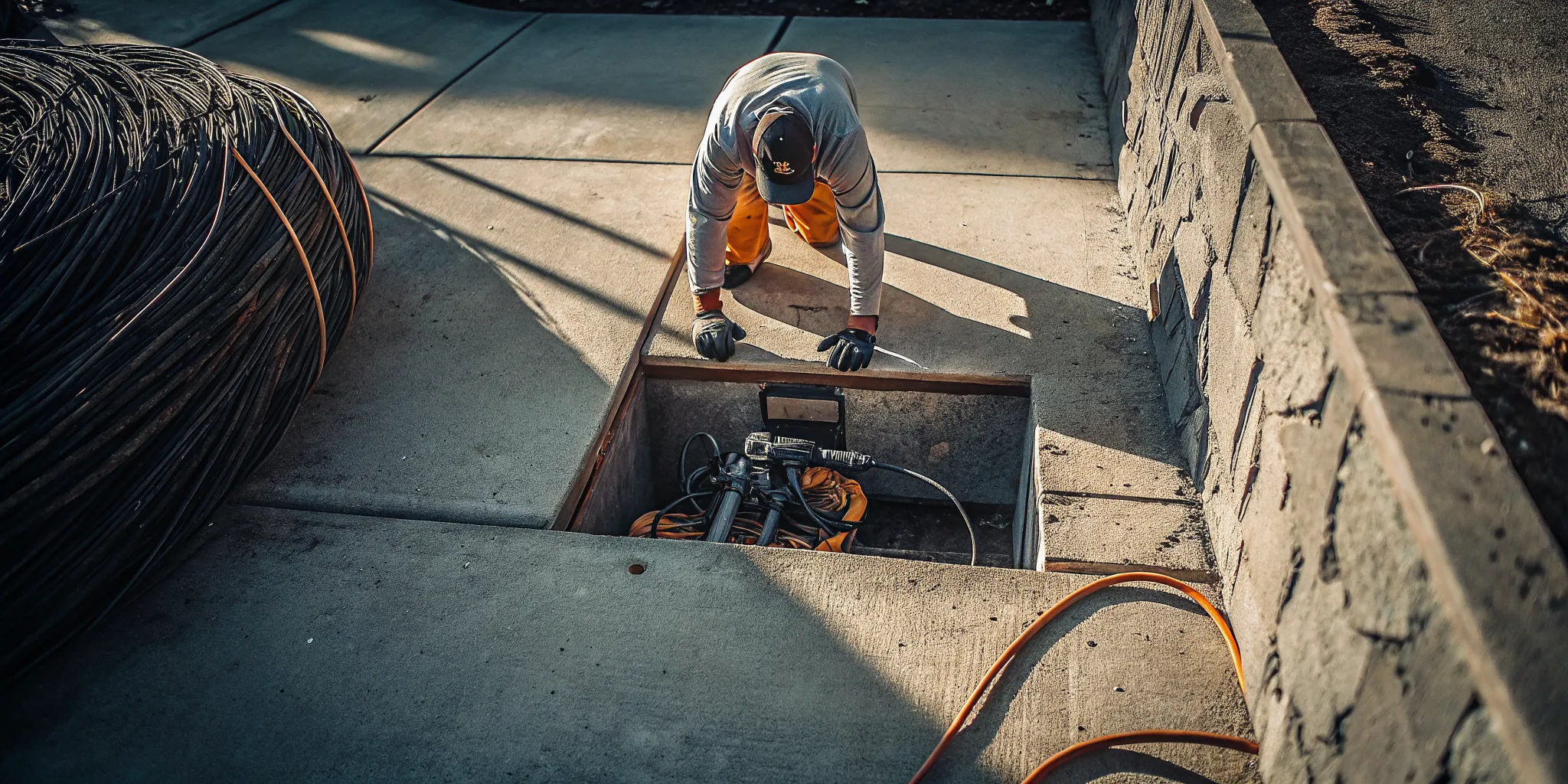 Plumber Ventura County specialist performing a sewer camera inspection