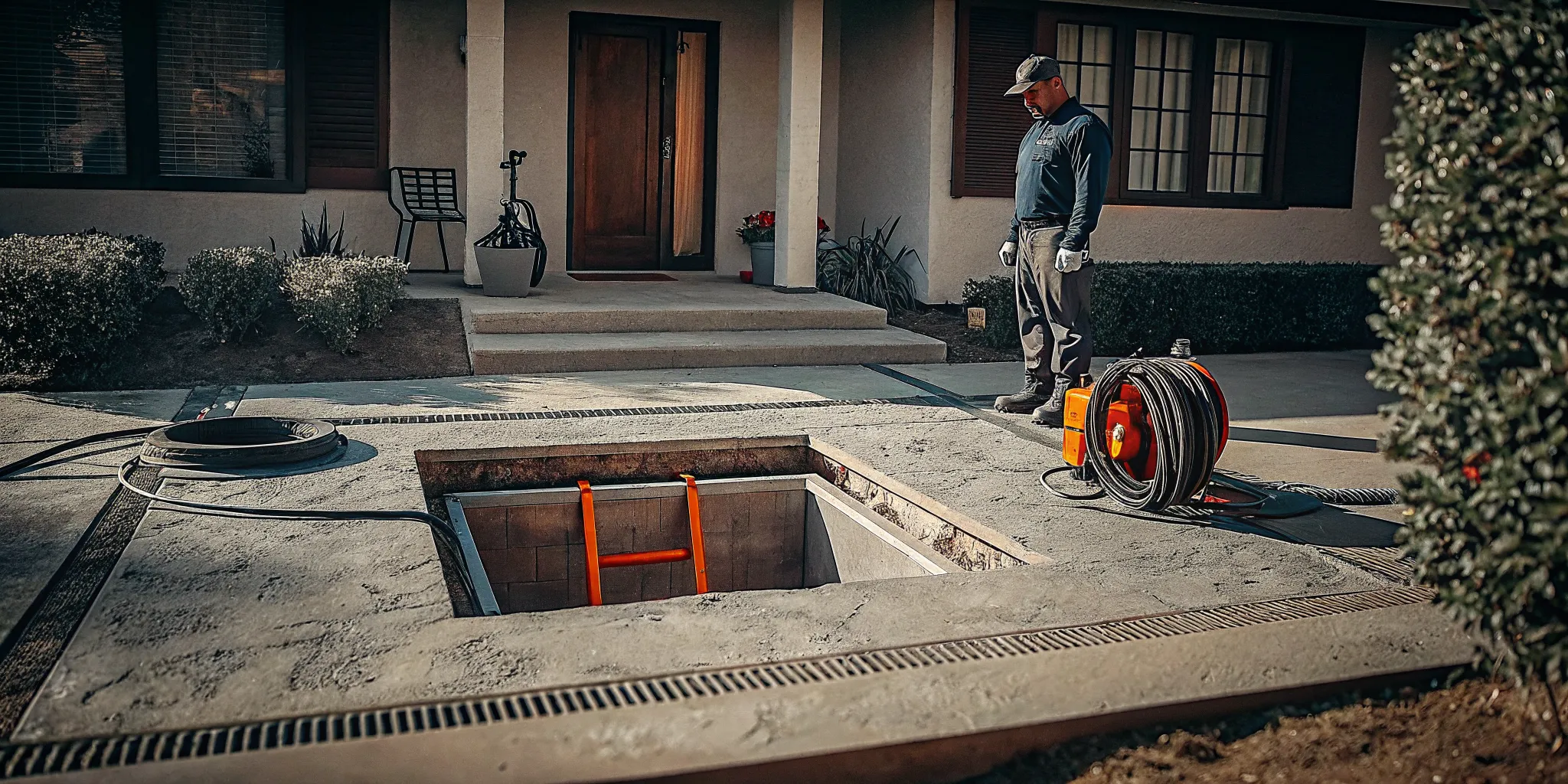 Trenchless sewer repair equipment protecting Ventura County landscaping