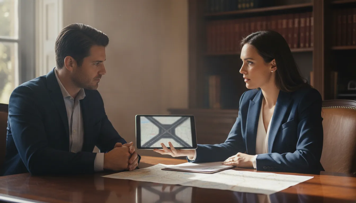 Head on collision attorney reviewing evidence for a California injury claim