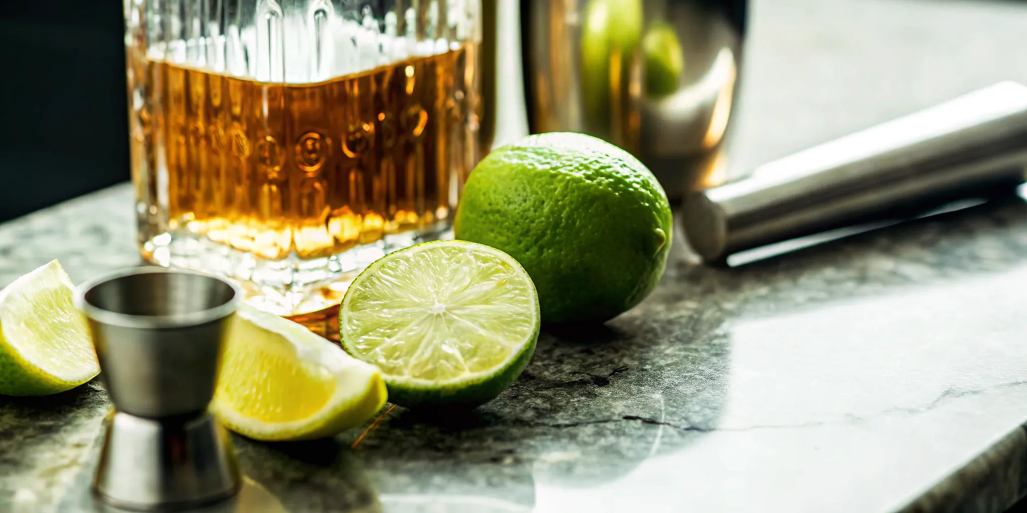 A premium tequila bottle being custom laser engraved on a sleek marble bar