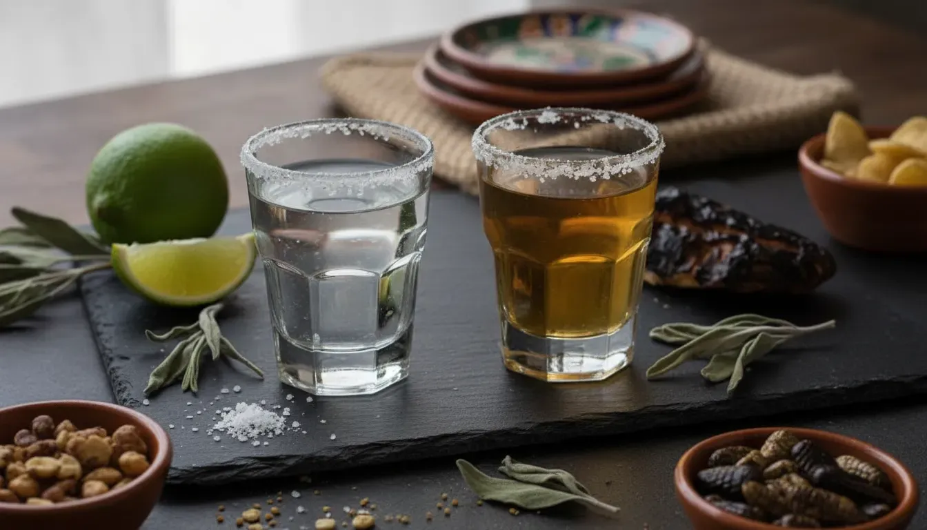 Sotol and mezcal tasting glasses for comparing flavor and texture