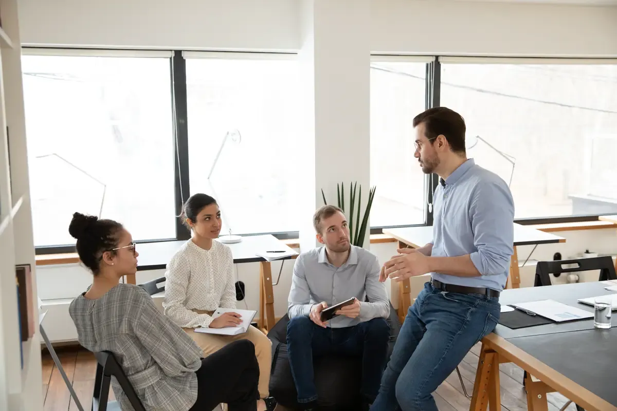 Executive reviewing payment options from the Now approved Drive library