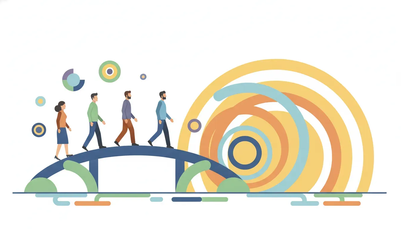B2B team moving from completed work toward business growth