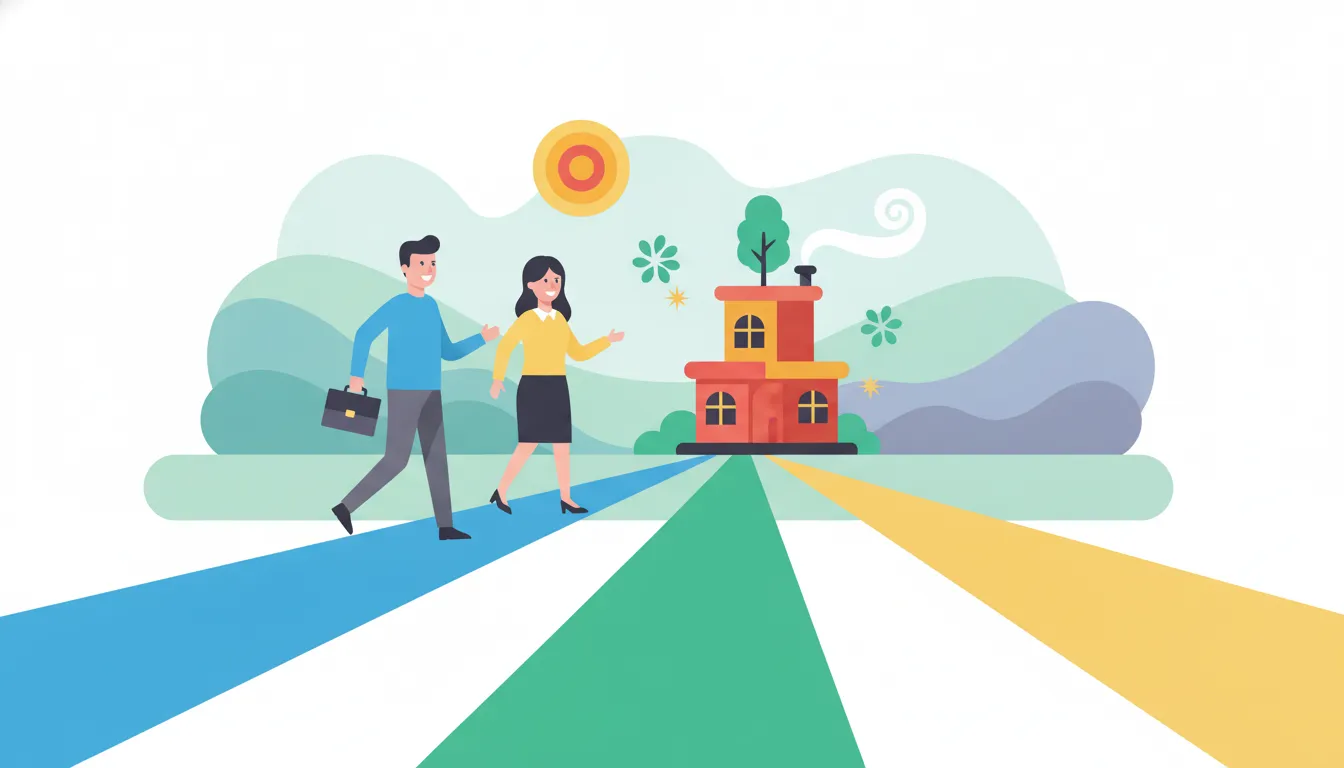 Business leaders comparing working capital paths