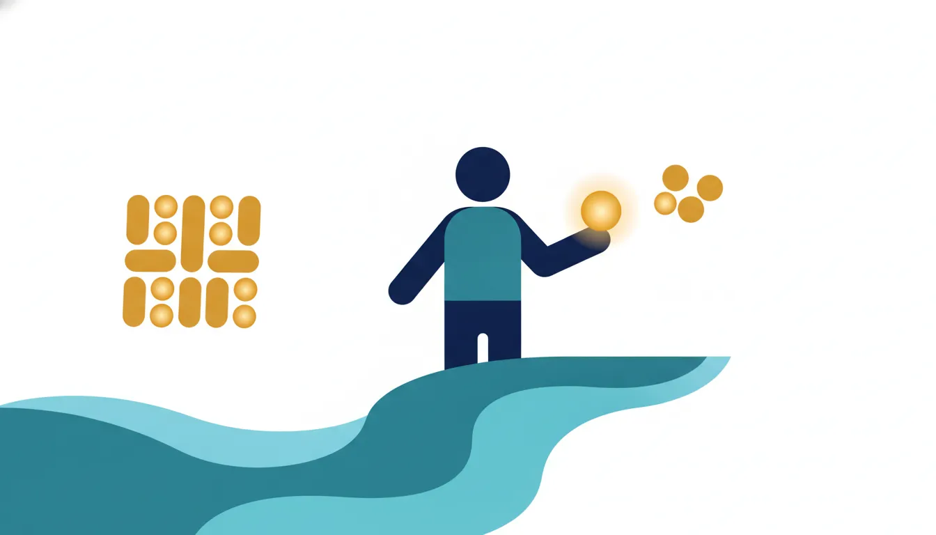 Selective invoice funding shown as one chosen cash-flow path