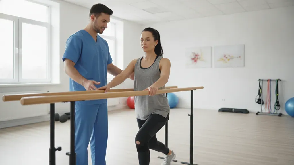 Supervised rehabilitation exercise as part of sports injury recovery planning