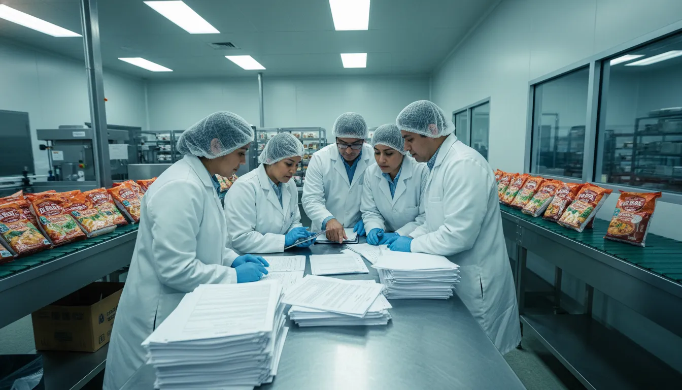 USDA FDA frozen food manufacturer compliance review for frozen Mexican foods