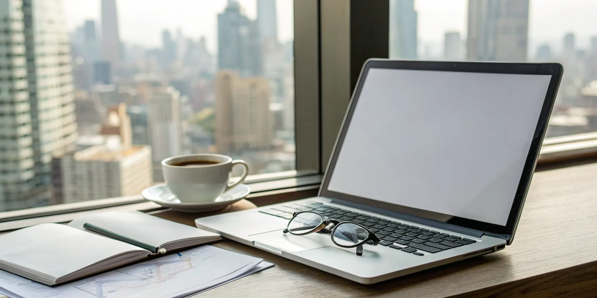 A publisher planning content monetization strategies on a laptop.