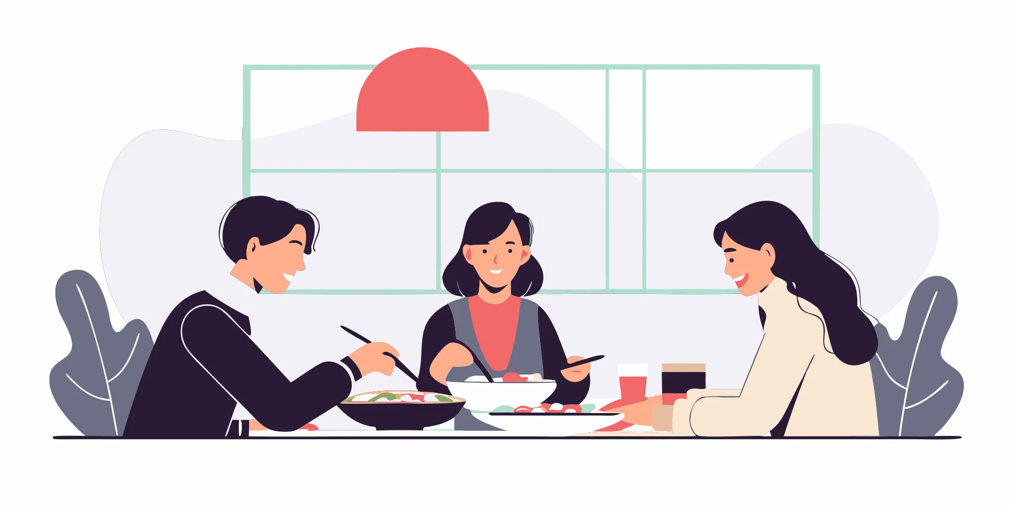 Office lunch menu ideas arranged as a varied team meal rotation