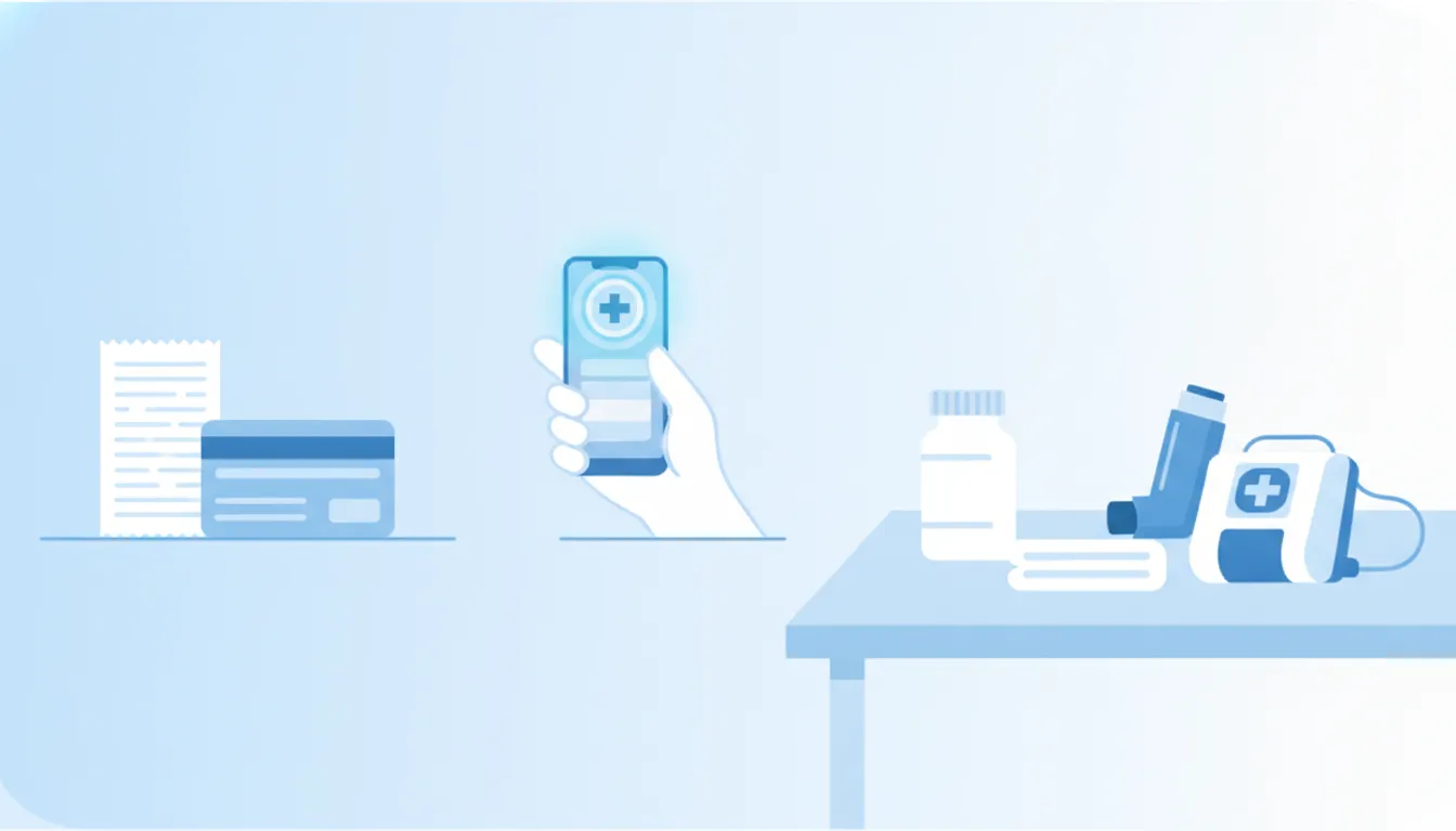 Benefits card and receipt process for FSA eligible incontinence supplies