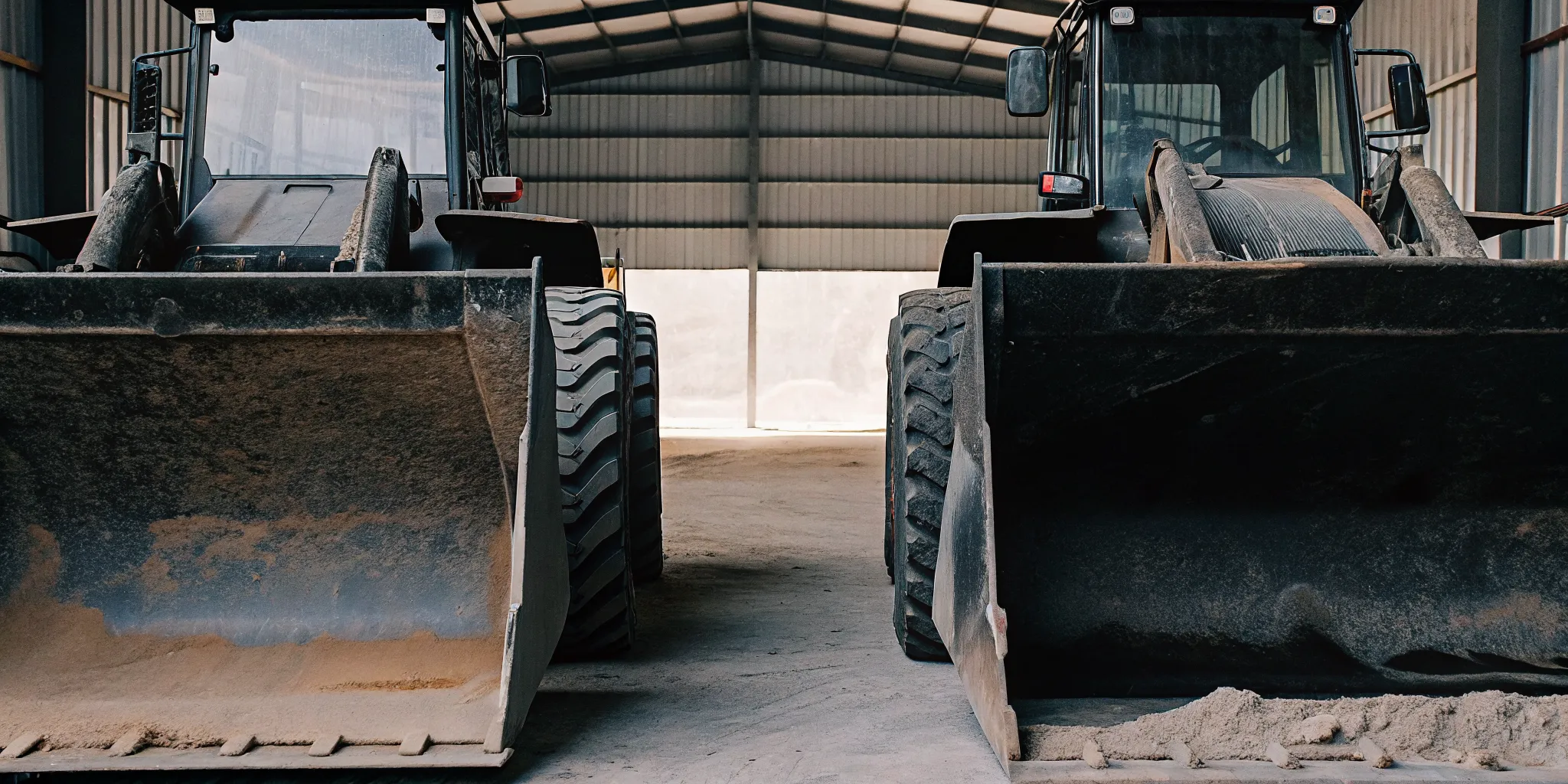 Backhoe loader and front-end loader illustrating the Massachusetts 2B vs 2C hoisting license difference