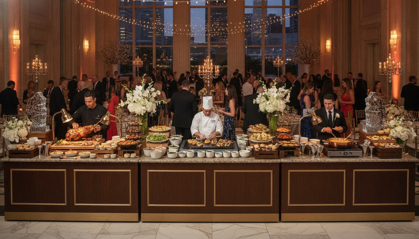 Interactive Food Stations Houston Catering Event Guide