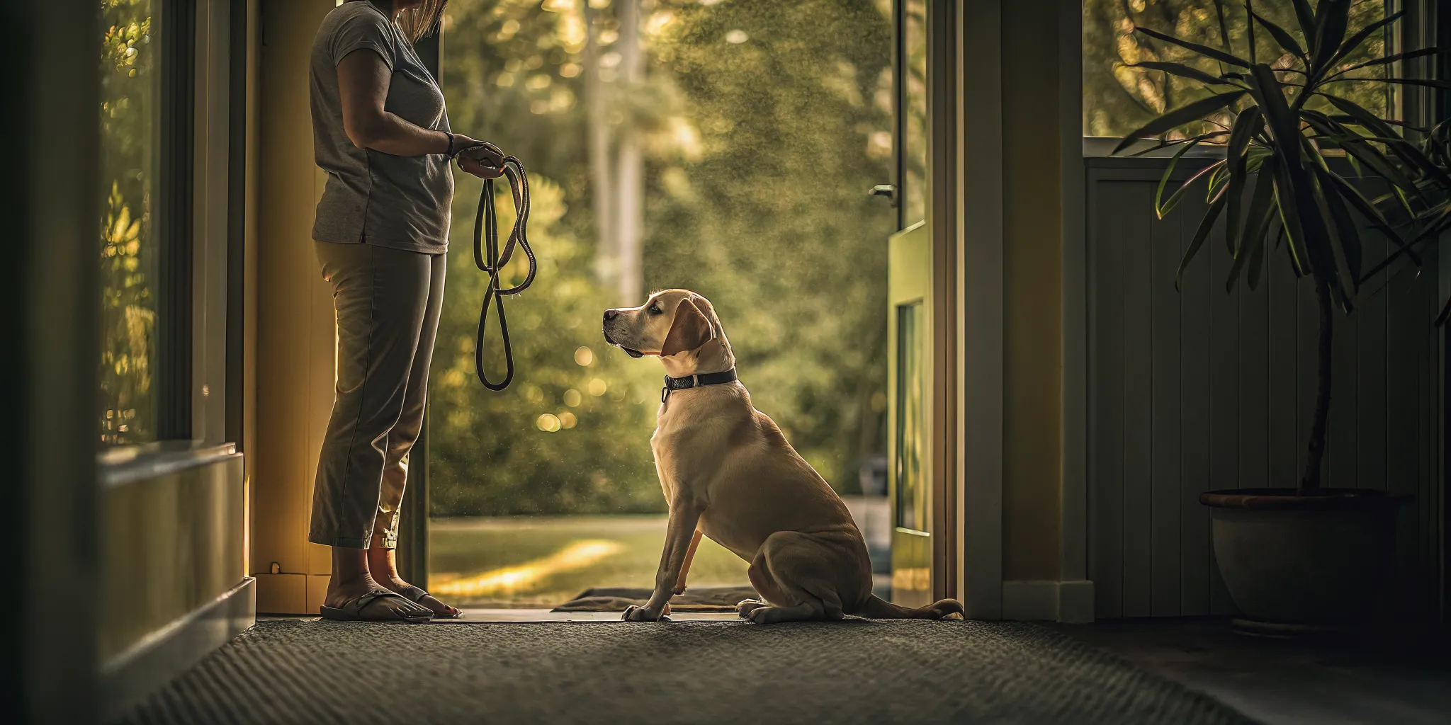Does board and train work when a dog practices calm home routines with an owner