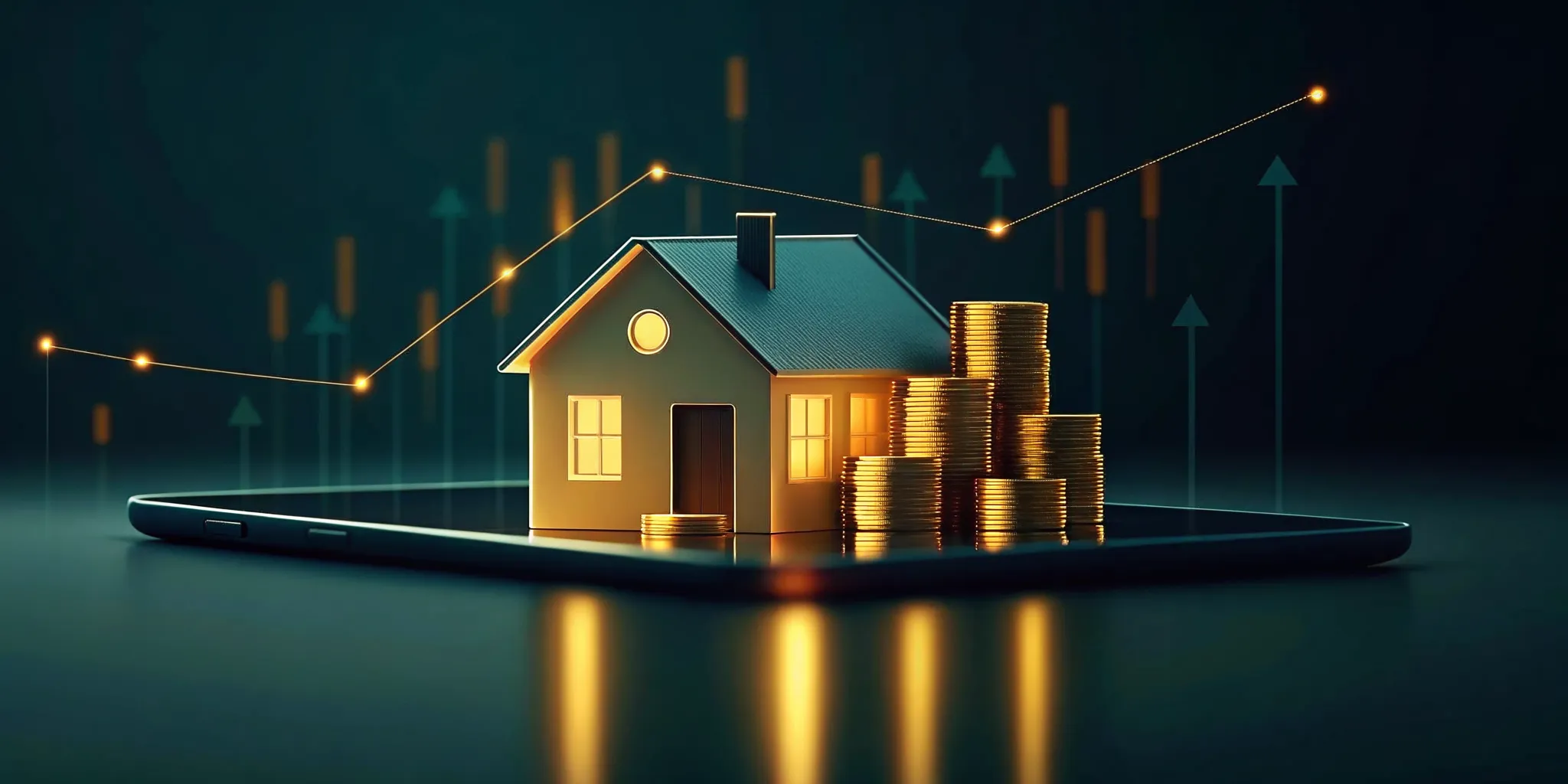 Digital dashboard showing fix and flip property investments