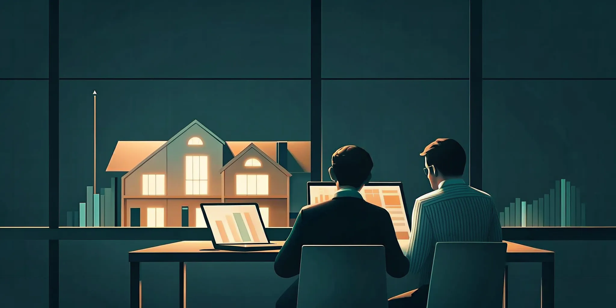 Investor evaluating a real estate crowdfunding platform
