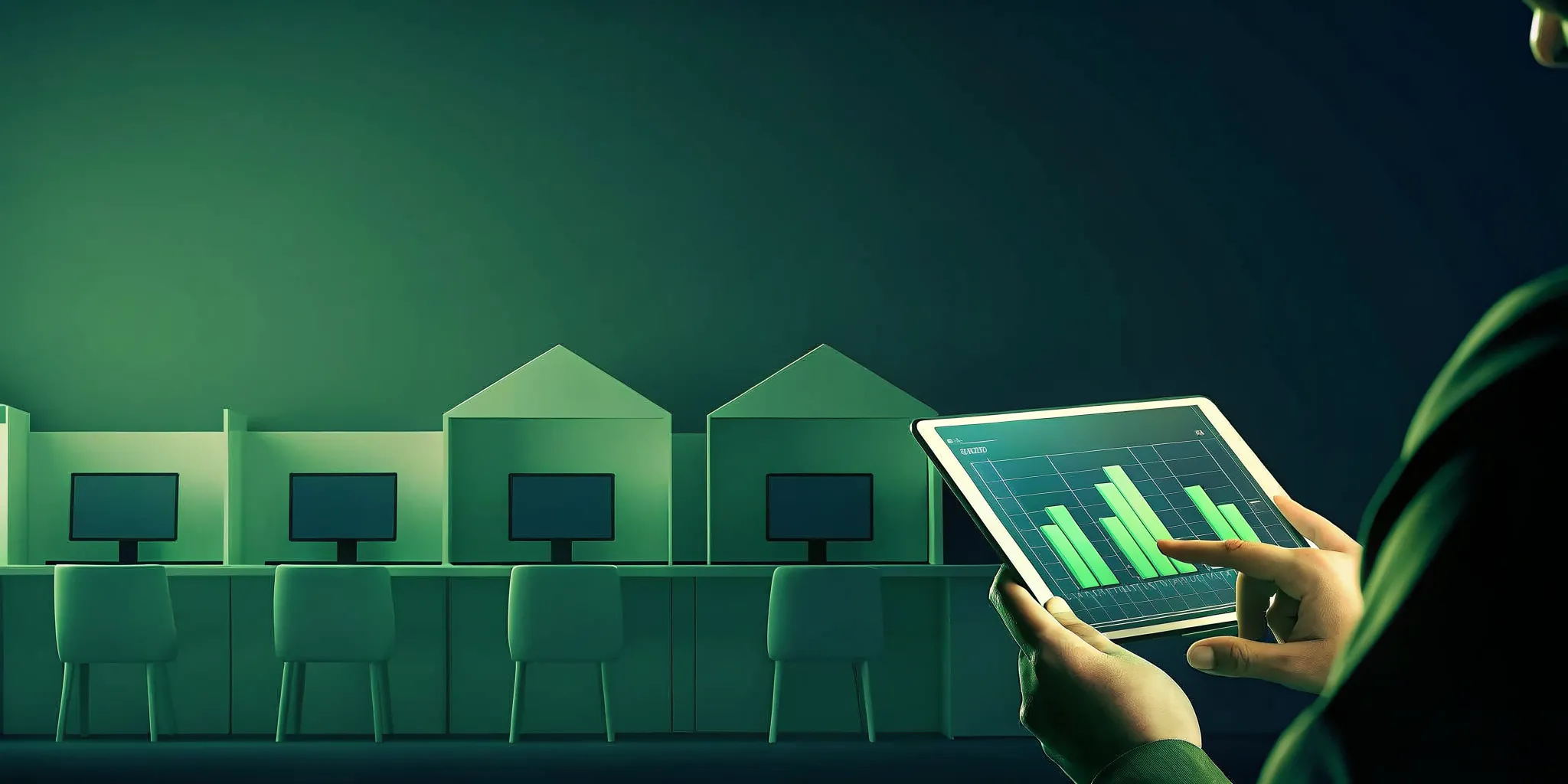 Investor comparing real estate investment platform options and minimums on a tablet