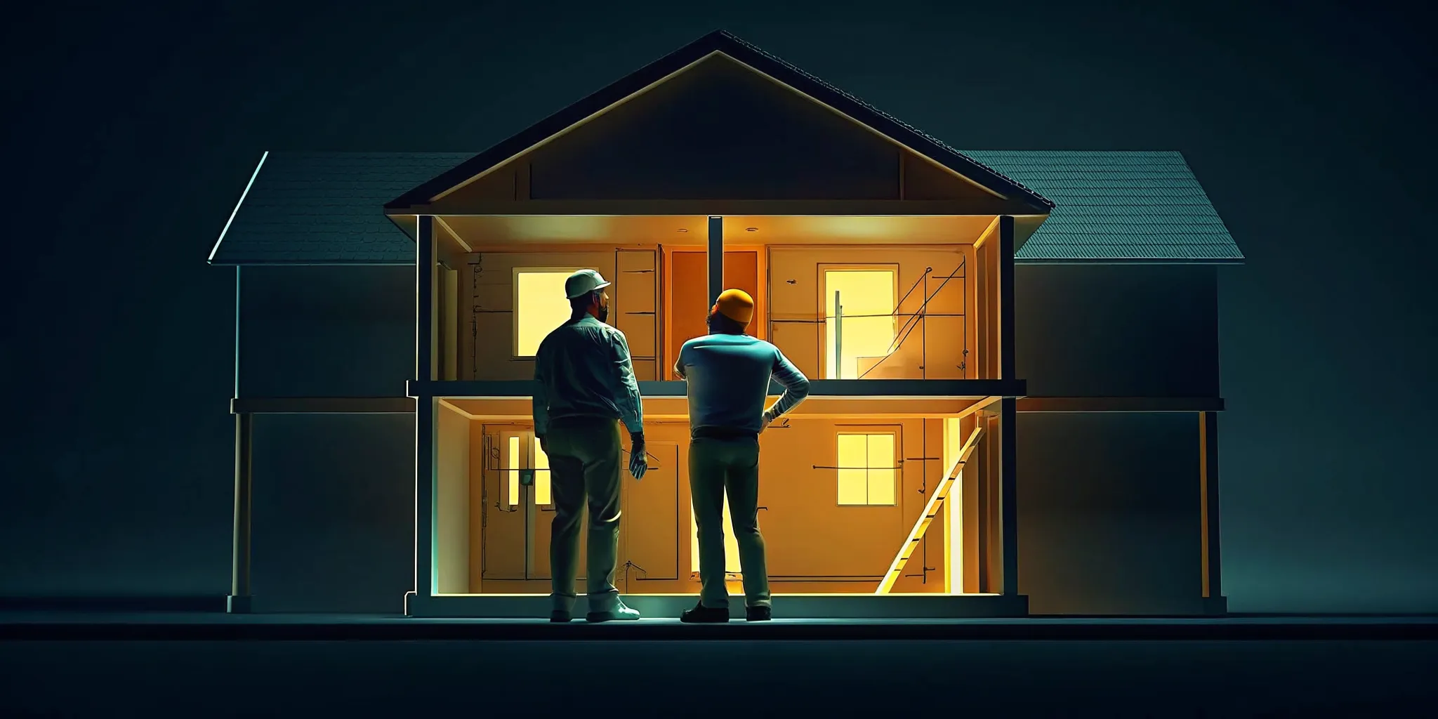 Investor and contractor conducting due diligence on a real estate crowdfunding project