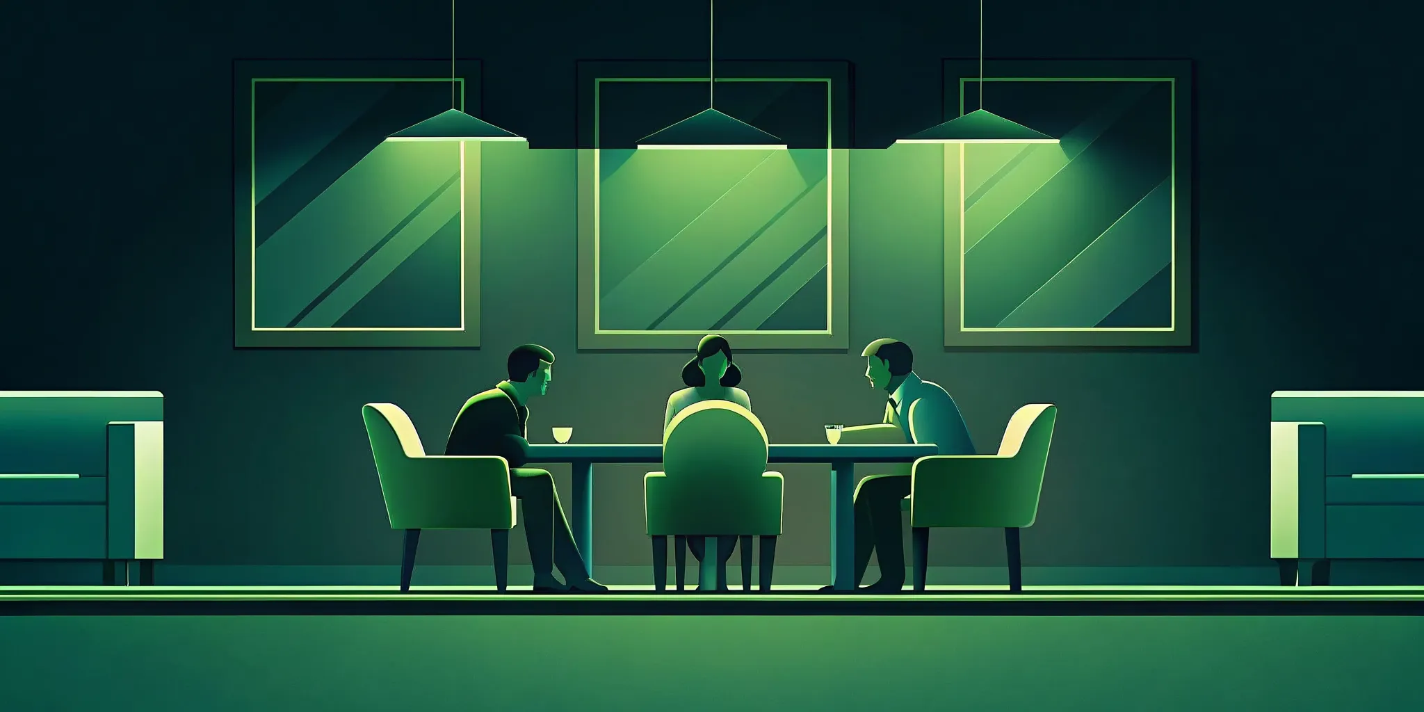 Accredited investors reviewing private real estate investment documents