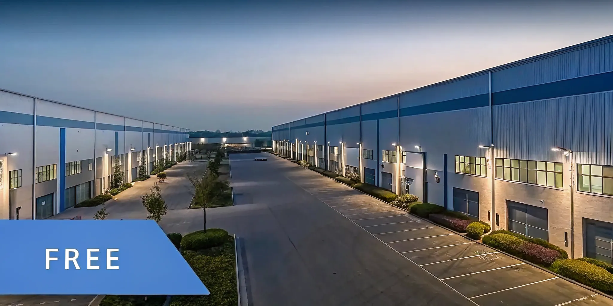 Modern flex industrial business park reviewed during due diligence