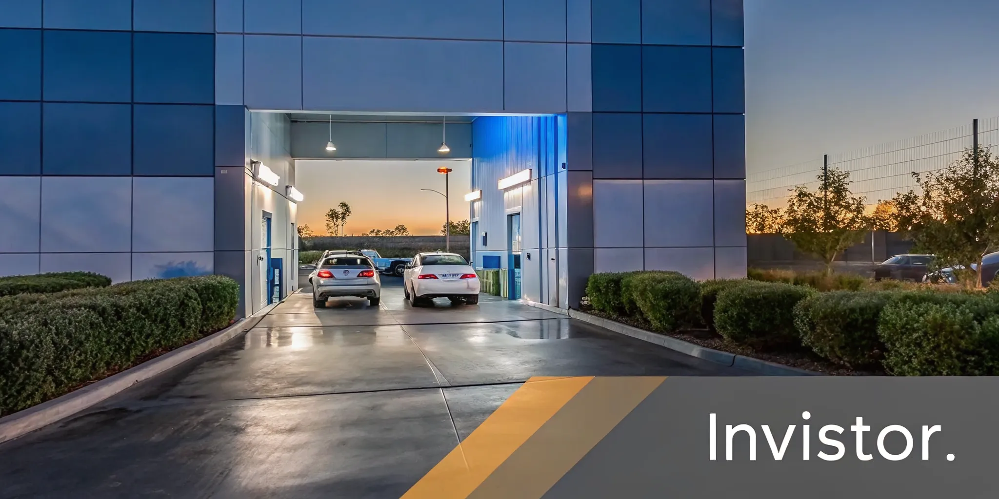 Modern express car wash site used to evaluate are car washes profitable for investors