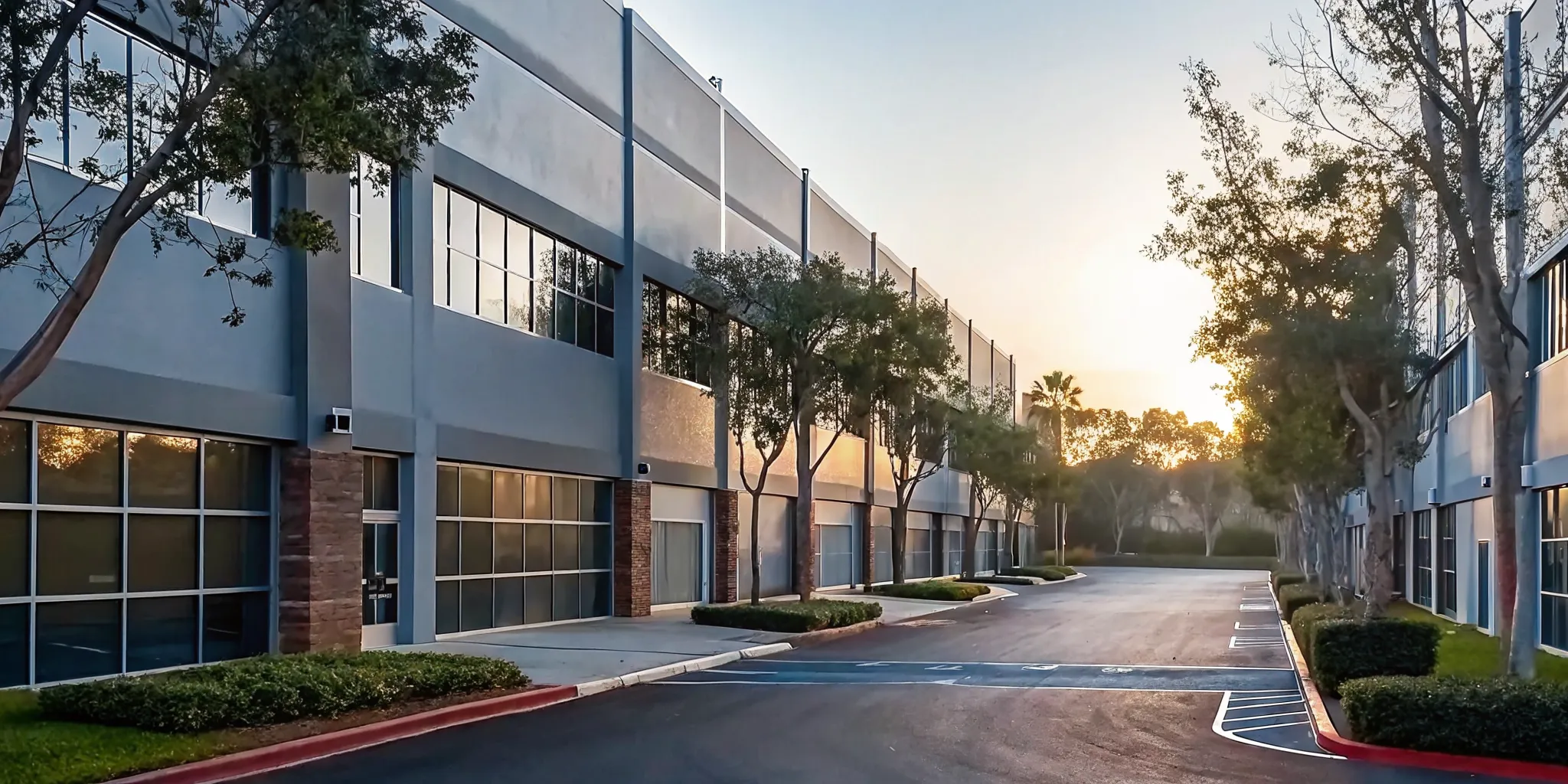 Modern flex industrial property for passive real estate investing