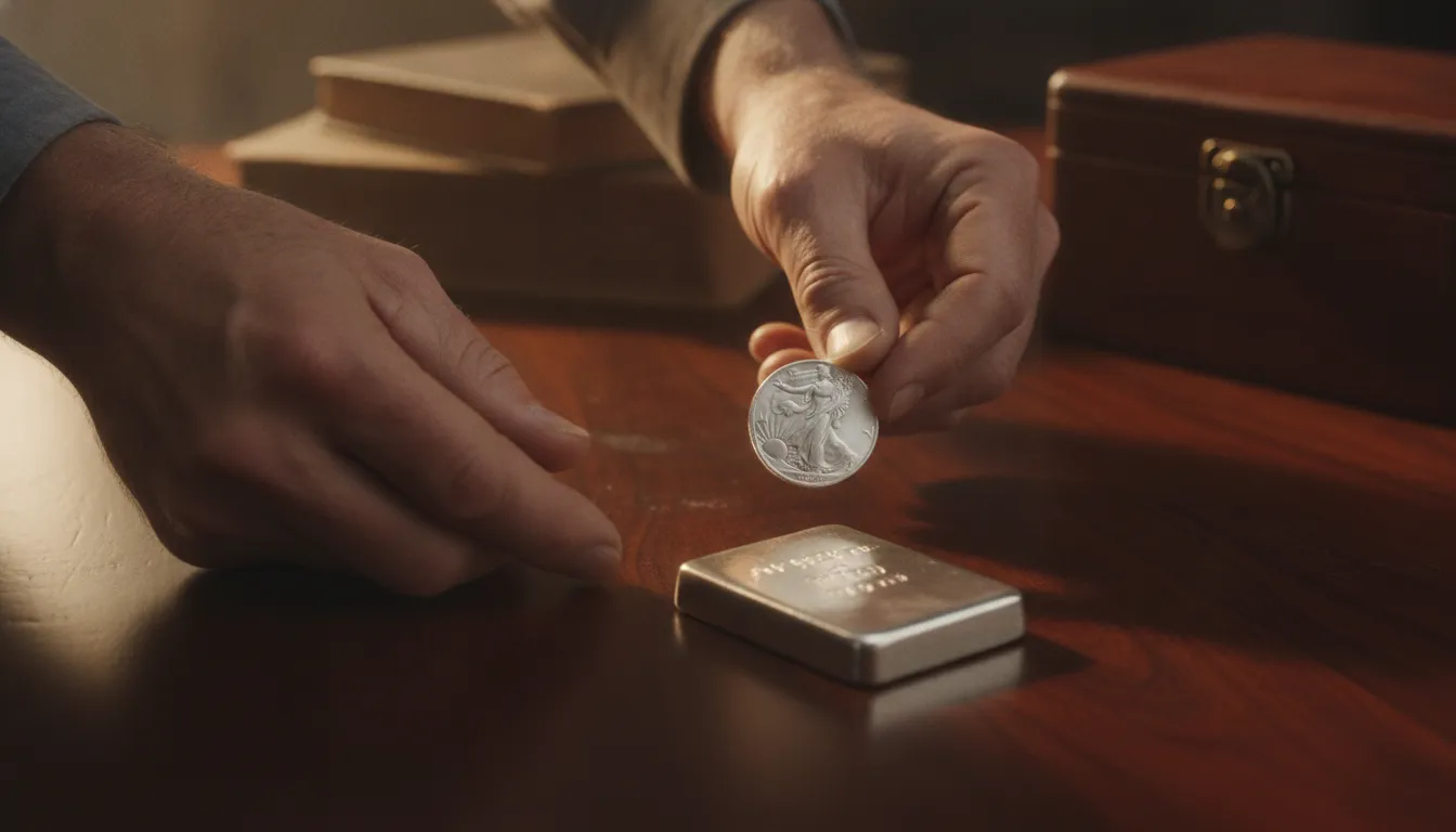 Comparing silver coins and silver bars as investment options
