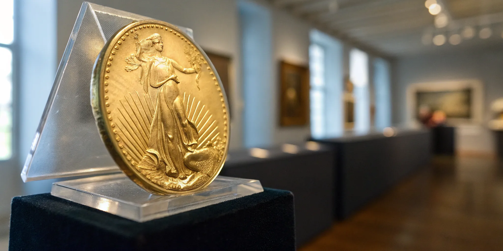 The rare 1933 Double Eagle gold coin from the record-breaking auction.