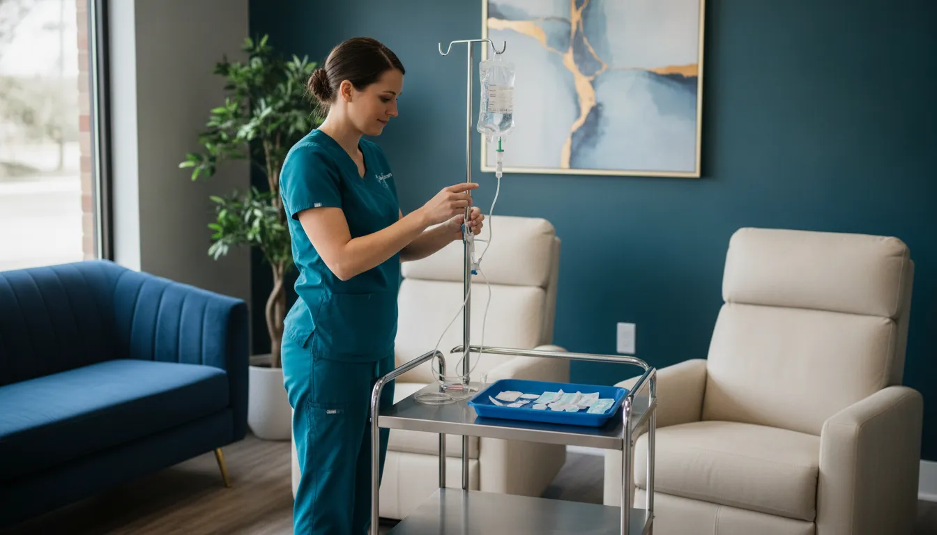 Medical screening before detox IV therapy Richmond TX