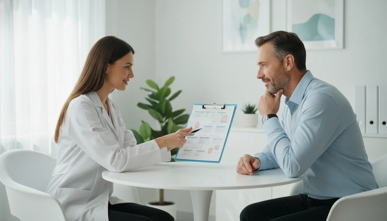 Kybella near me consultation discussing double chin treatment options in Richmond