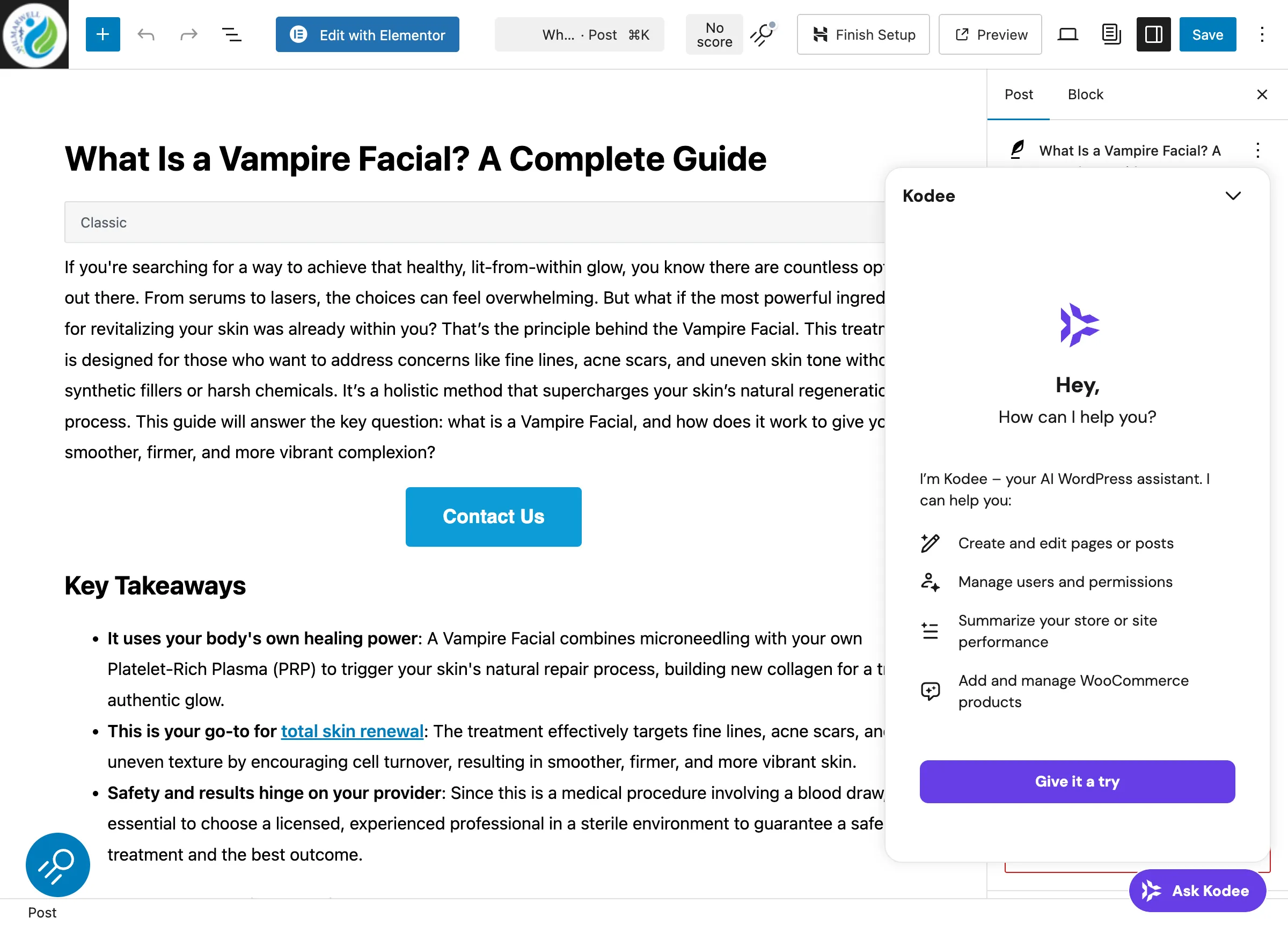 PRP facial and microneedling consultation in Richmond TX