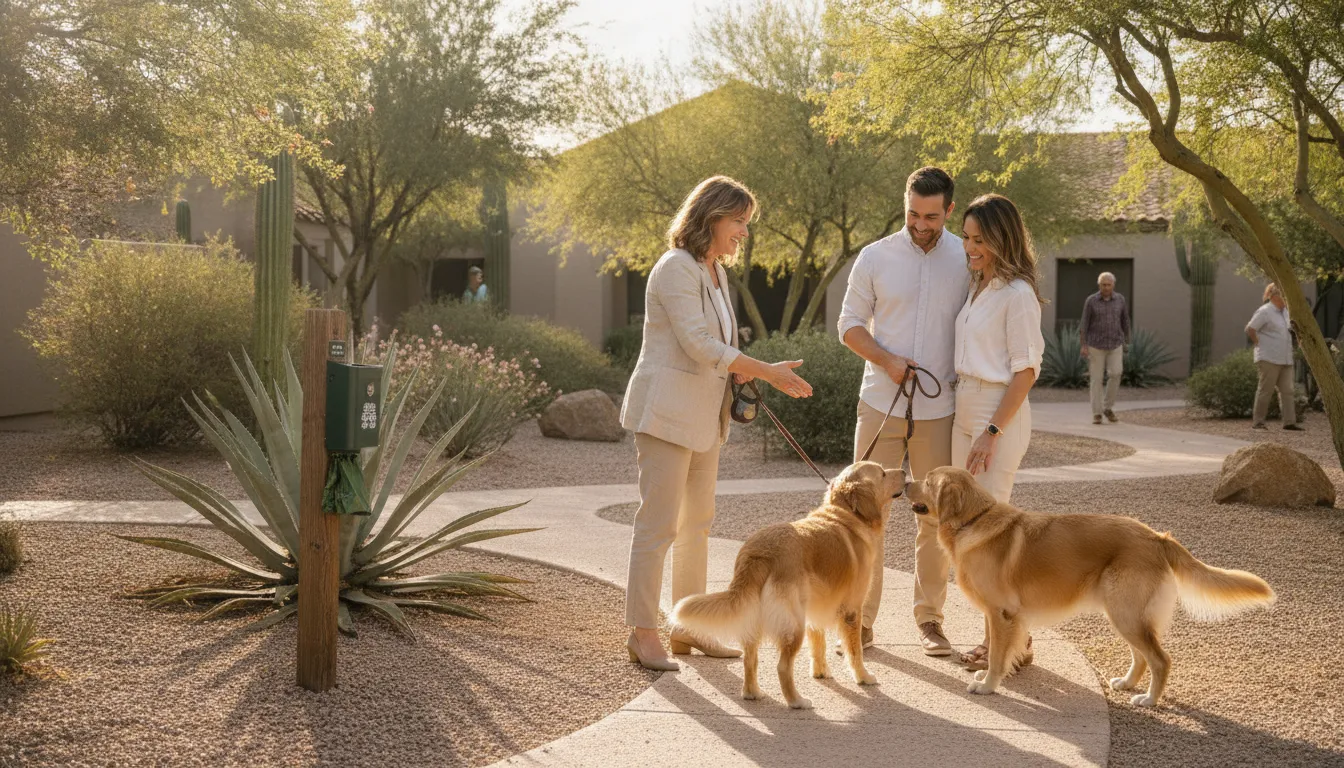 Property manager supporting a clean pet-friendly community