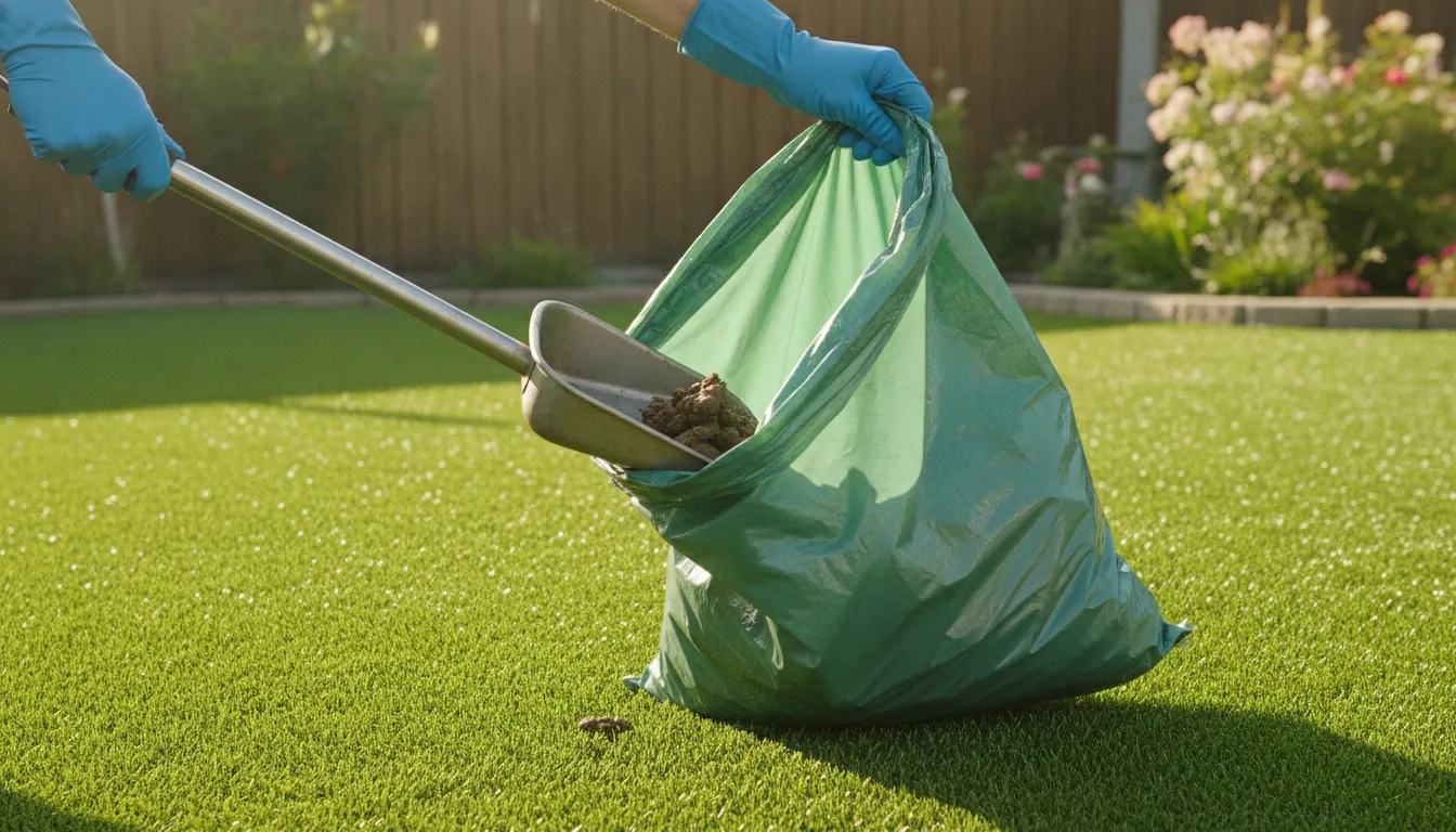 A1 Pet Maintenance technician performing monthly pet waste removal plan las vegas