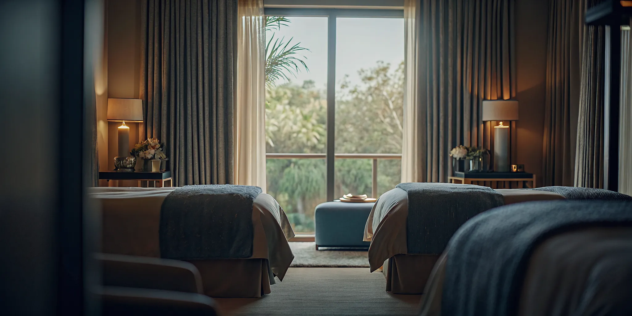 Serene luxury bedroom suite at Legacy Healing NJ offering premium resort-style comfort
