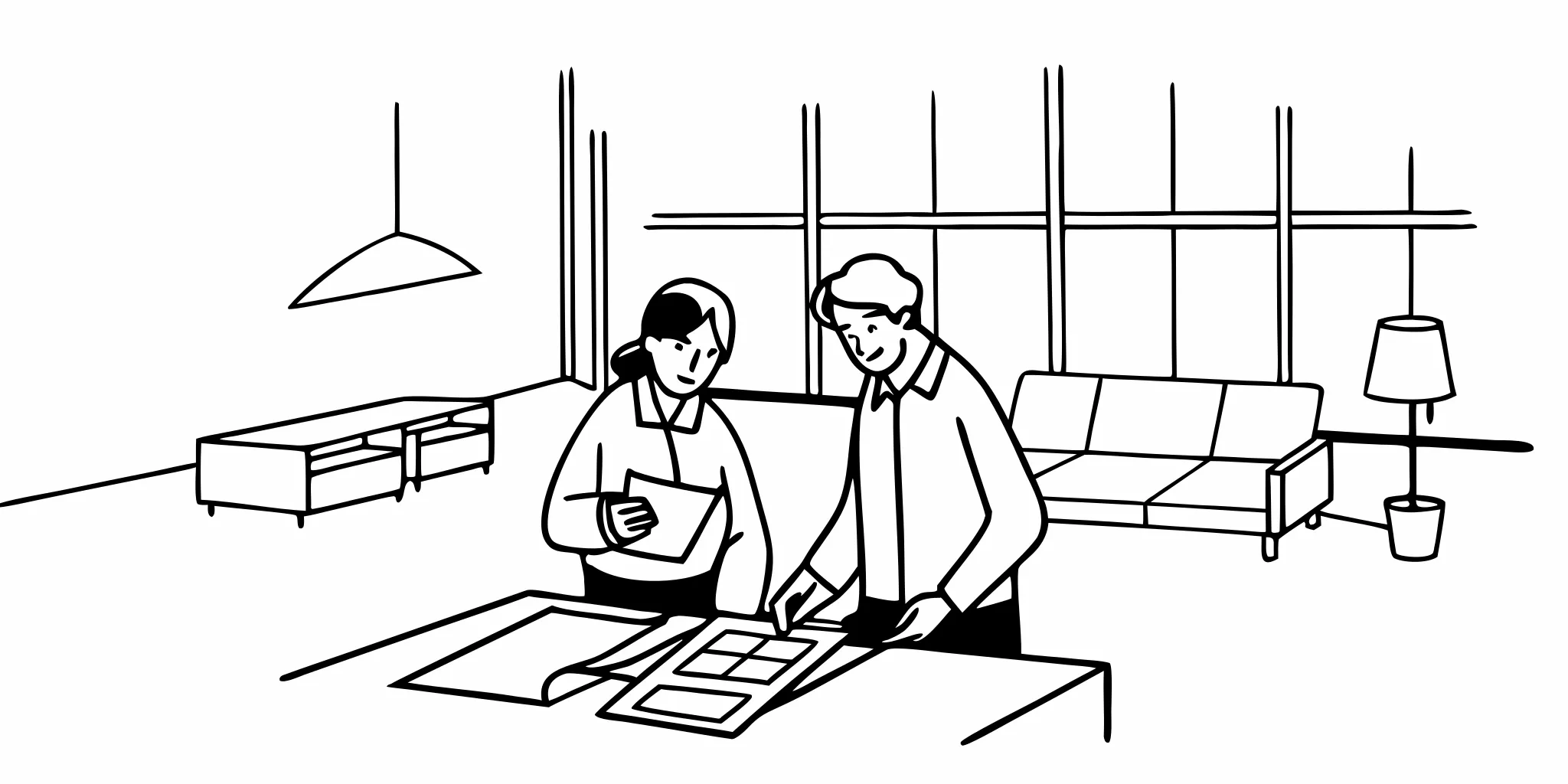 Architecture practice owners reviewing project accounting and profitability