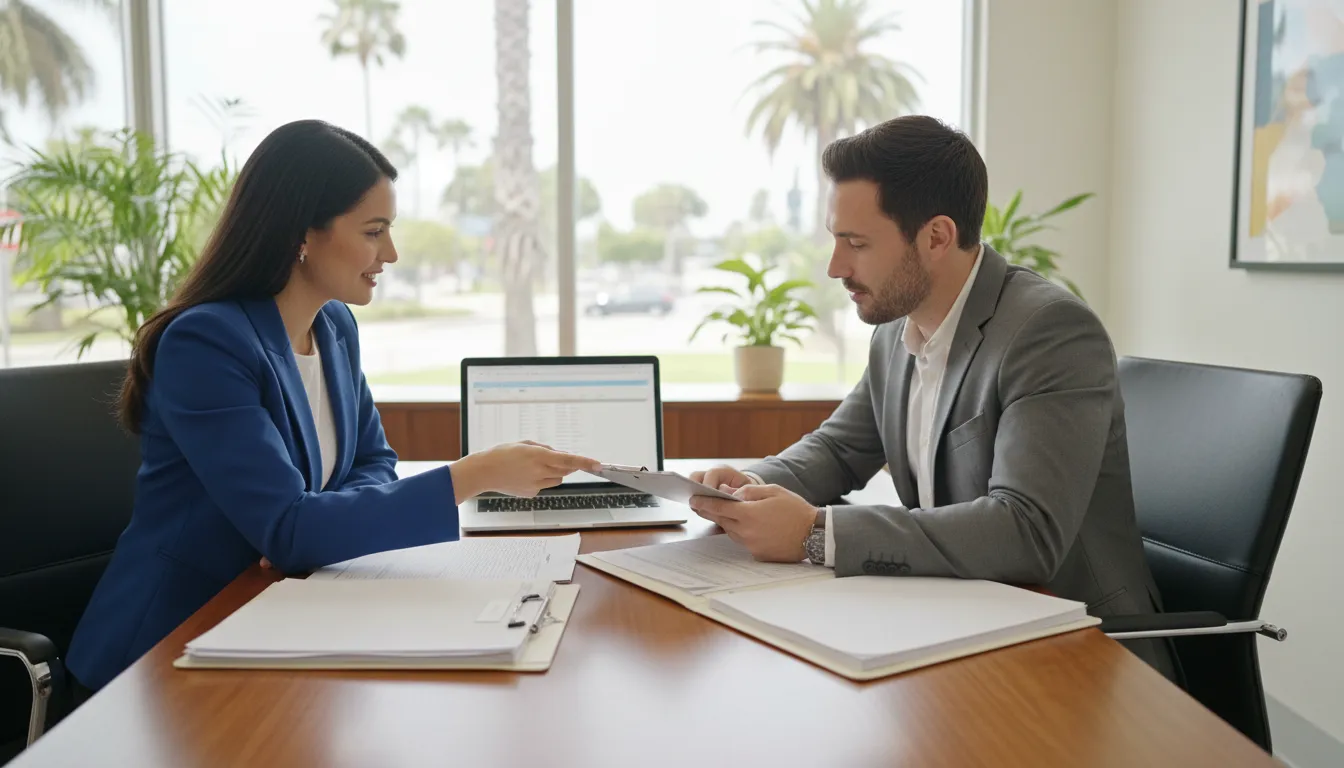 Dental practice manager reviewing bookkeeping controls in California