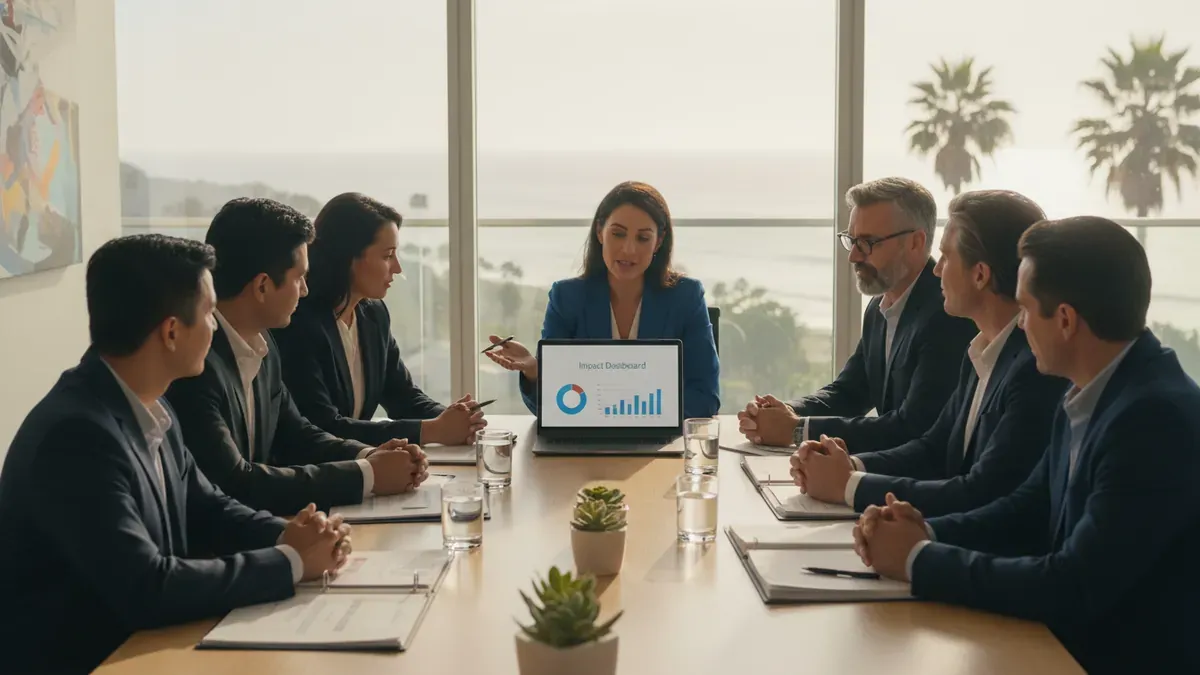 California nonprofit accounting team reviewing restricted funds and financial statements