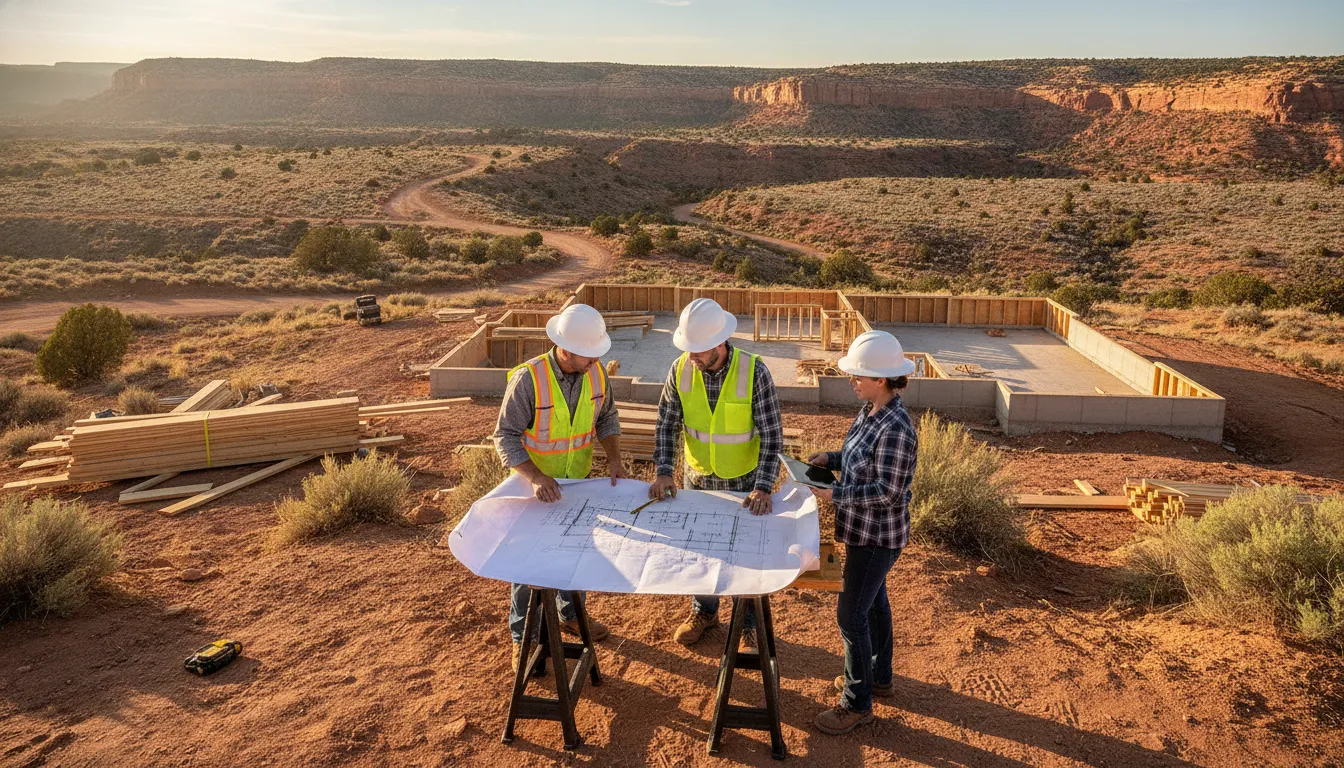 Custom home site preparation and excavation in Western Colorado