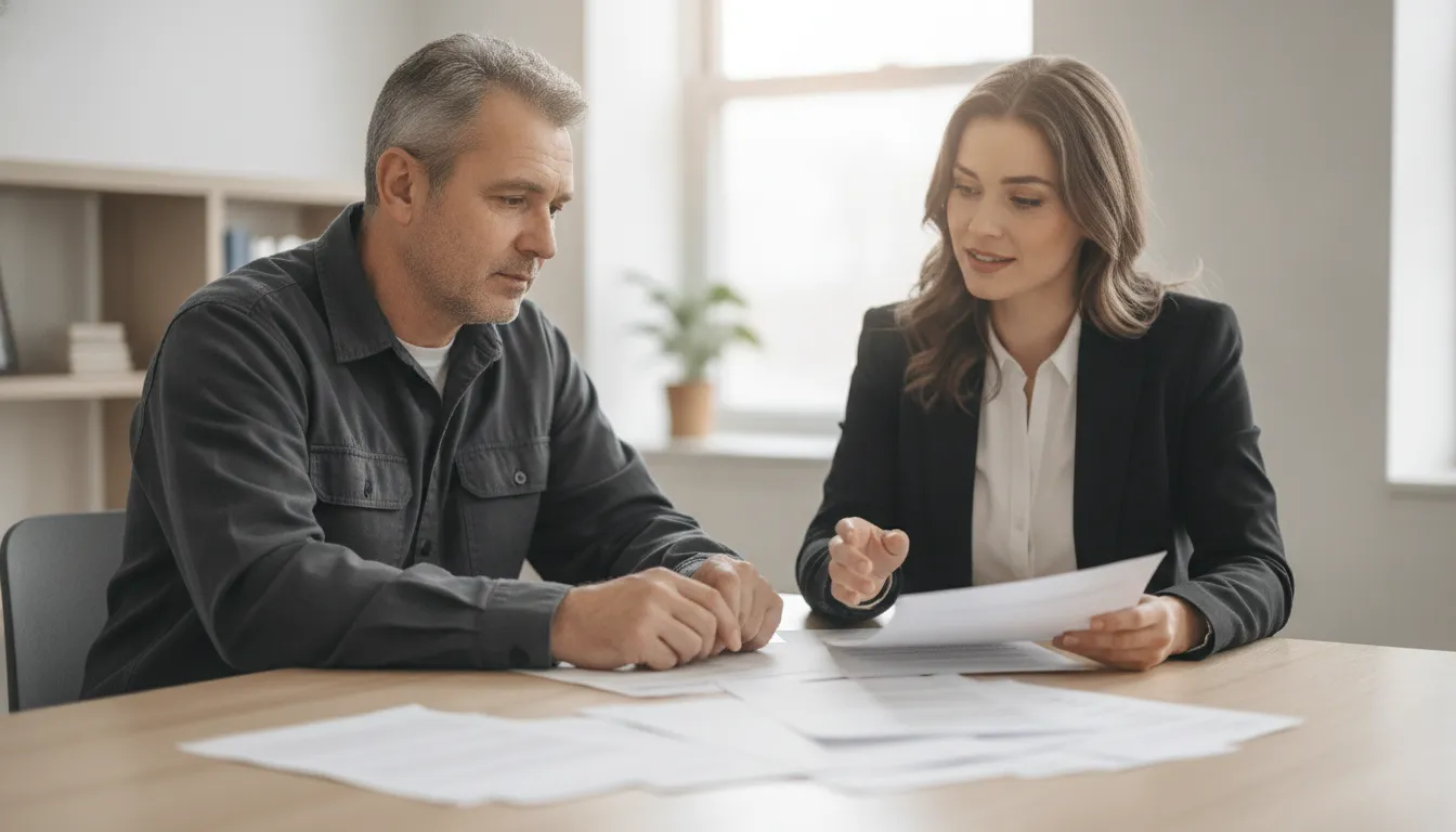 Ontario worker organizing workplace injury evidence with support