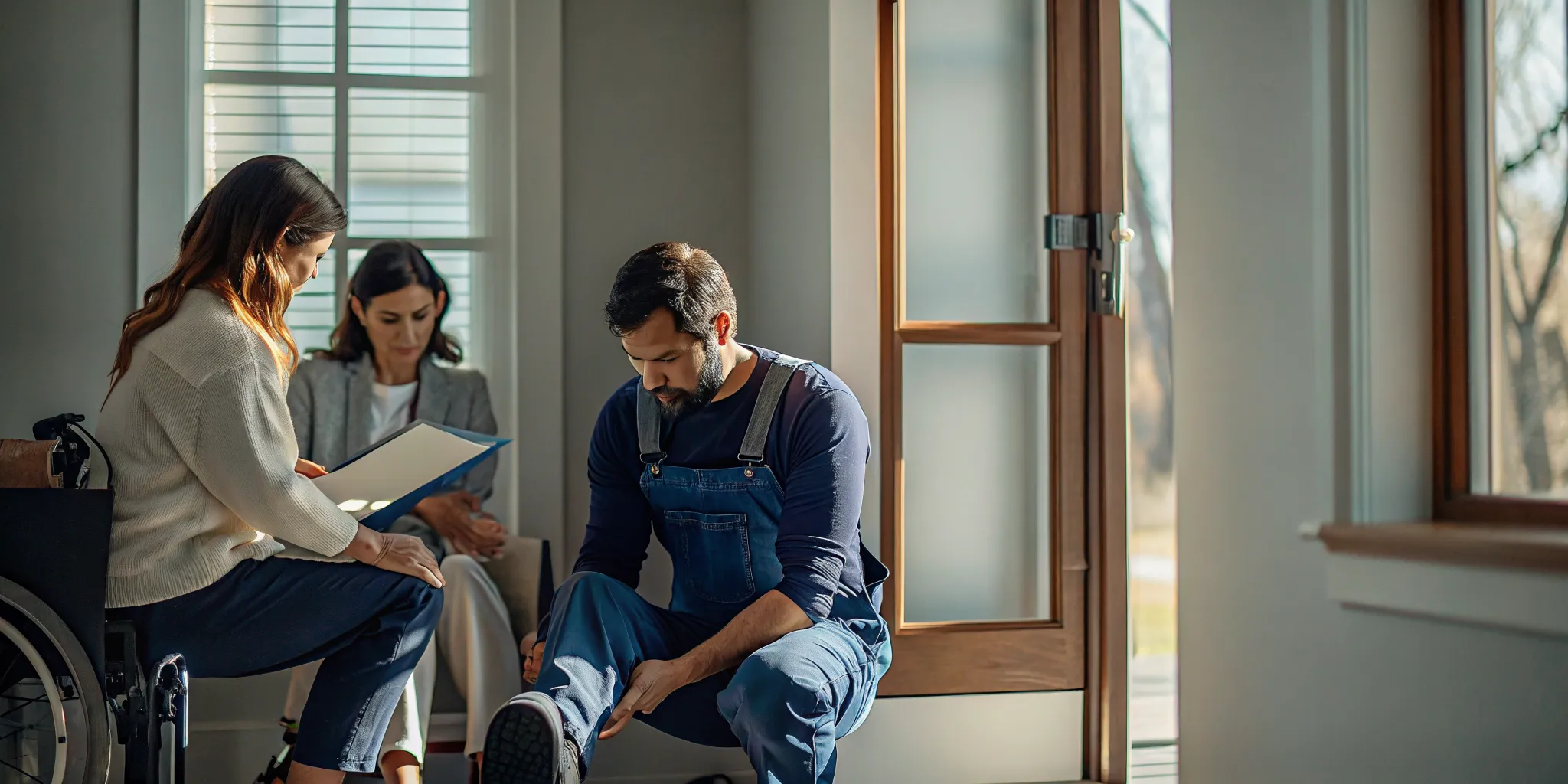 Ontario worker preparing with support before a WSIB independent medical examination