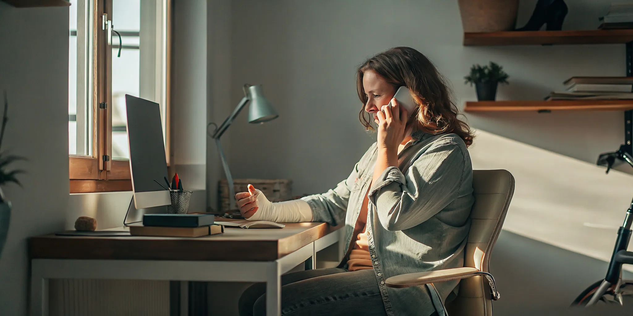 Remote worker documenting a WSIB work from home injury Ontario claim