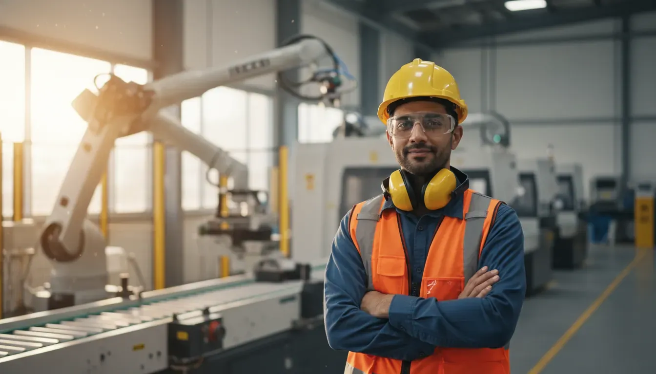 Ontario worker wearing hearing protection for a WSIB hearing loss claim