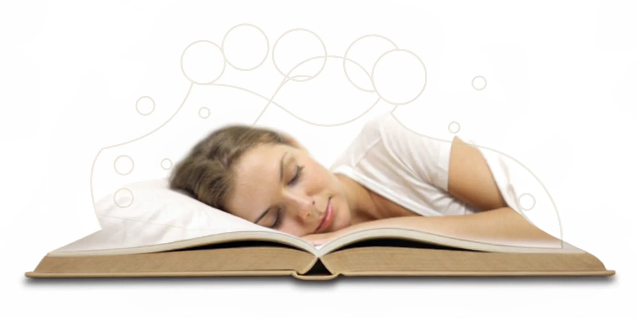 Woman resting peacefully as part of a gut-supportive evening routine