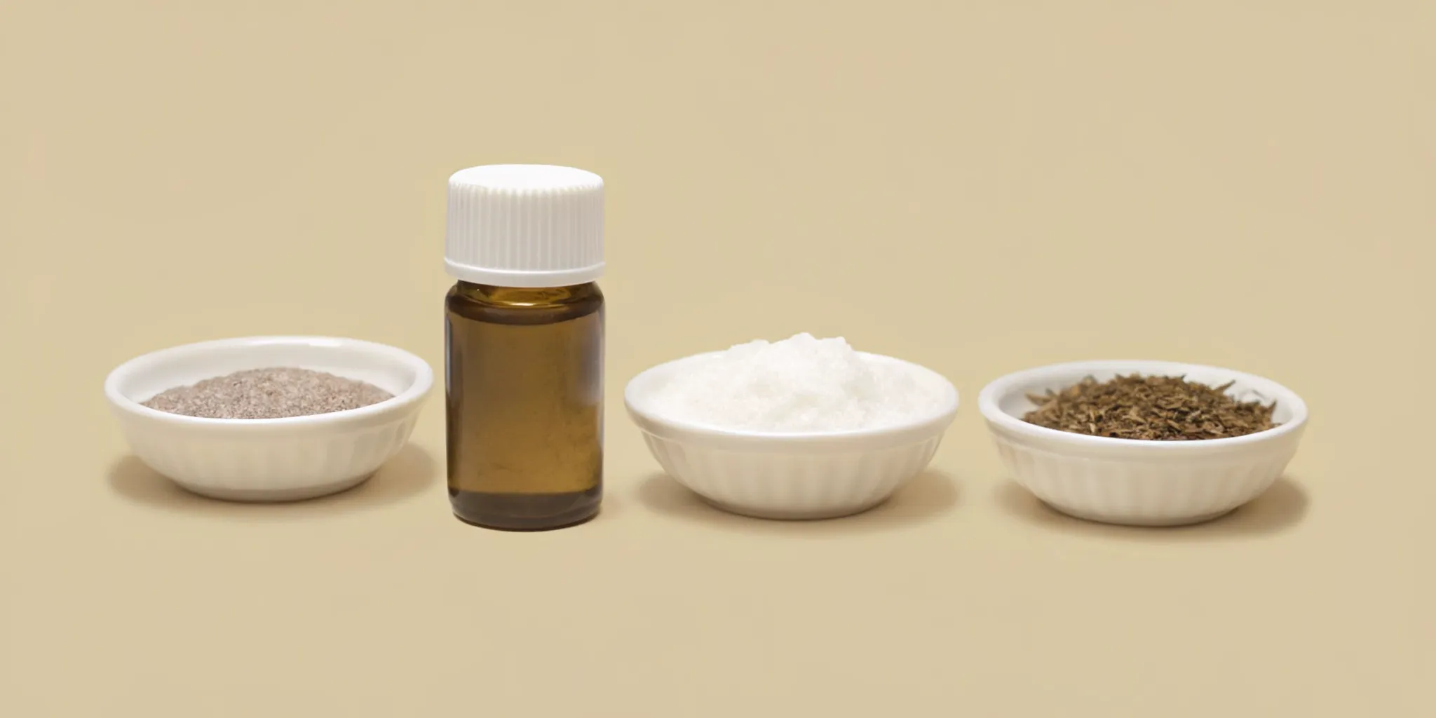 Lemon balm, saffron, and ingredients used in calming supplements