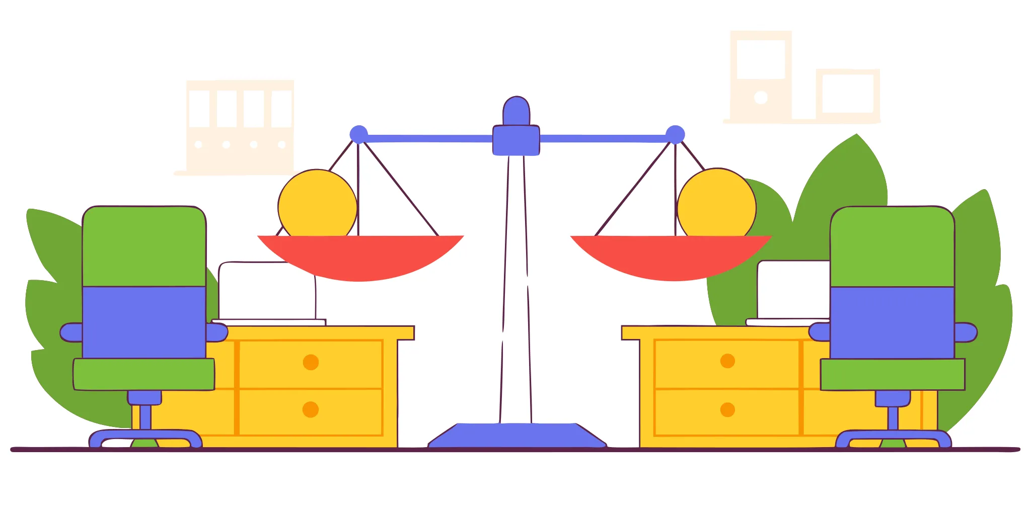 A sleek vector illustration representing an S Corp reasonable compensation study, balancing salary and distributions.