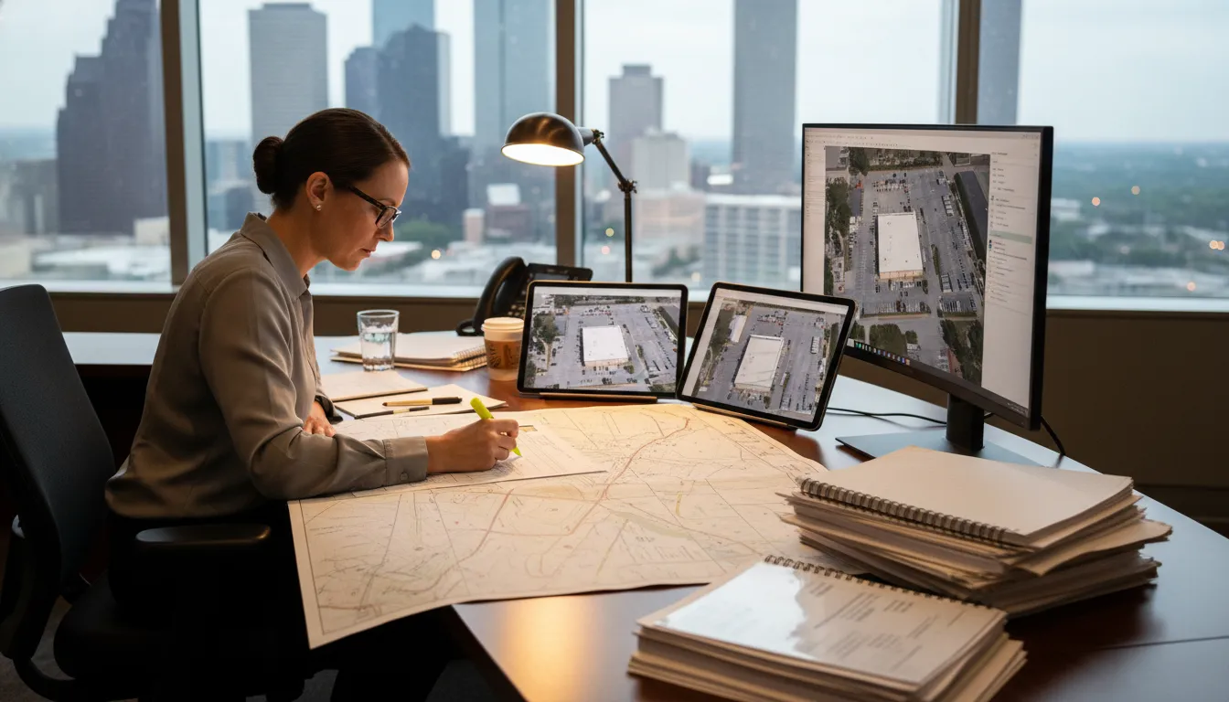 Houston Phase I ESA regulatory database and property records review