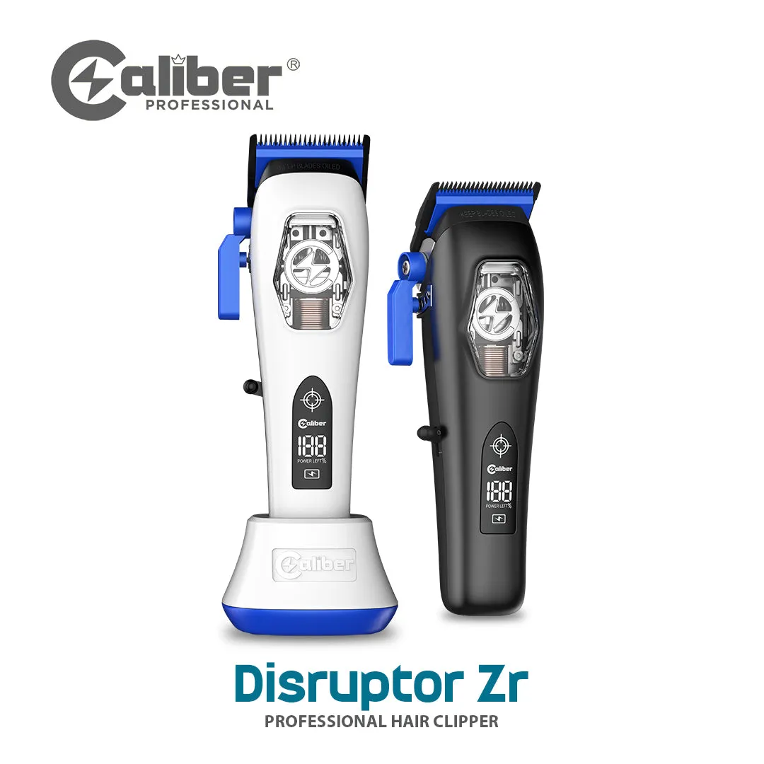 Caliber Disruptor ZR cordless clipper from the gamma rebel vs caliber clipper comparison, with Vector motor and DLC Zirconia blade