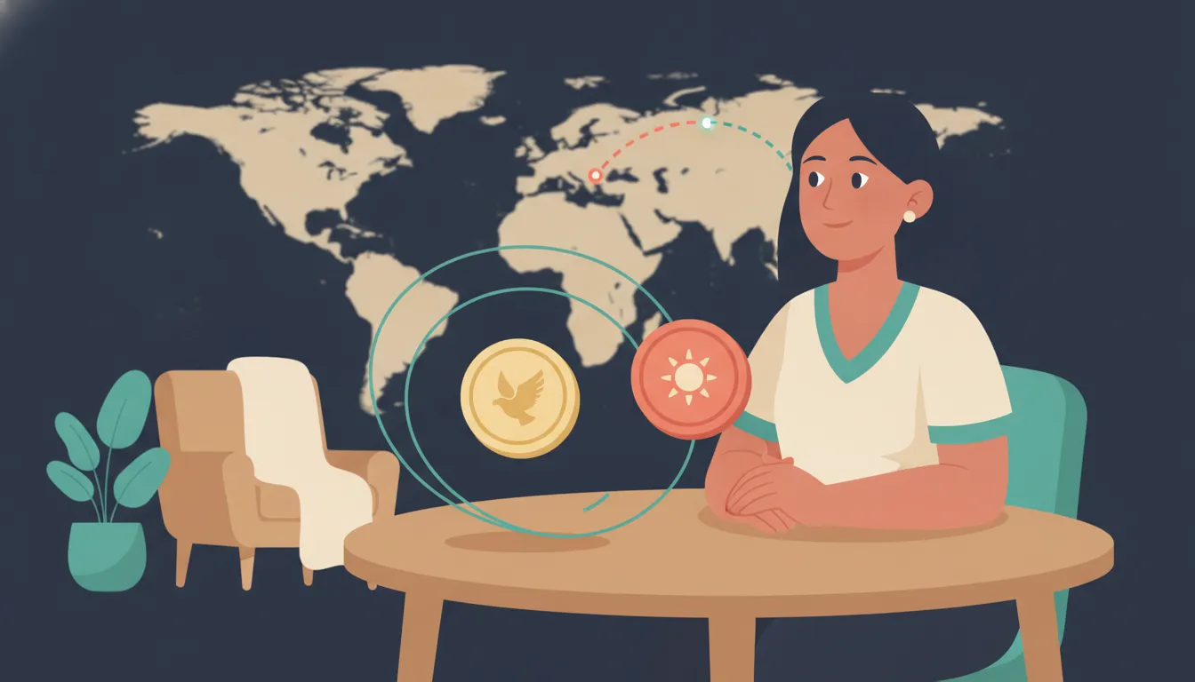 Filipino OFW comparing USD and Philippine peso savings options