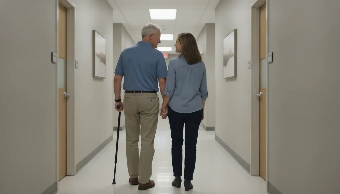 Veteran leaving a medical appointment after discussing urinary frequency VA rating evidence