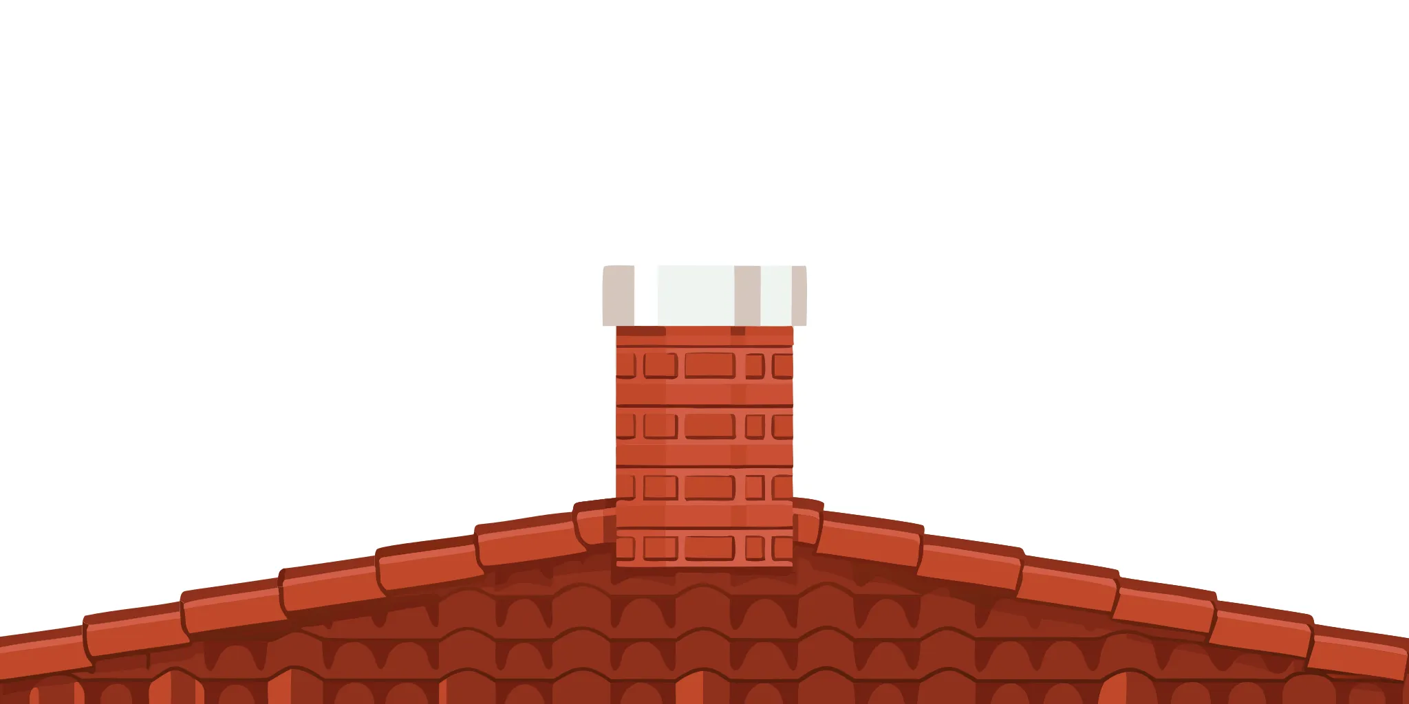 The cost to rebuild a brick chimney above the roof.